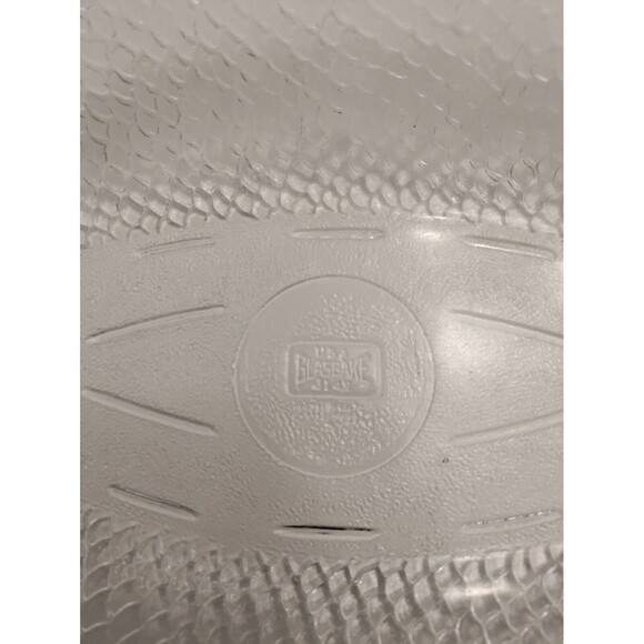 18” McGee 'Glasbake' Clear Glass Fish Baking Dish Serving Platter USA - Picture 9 of 11